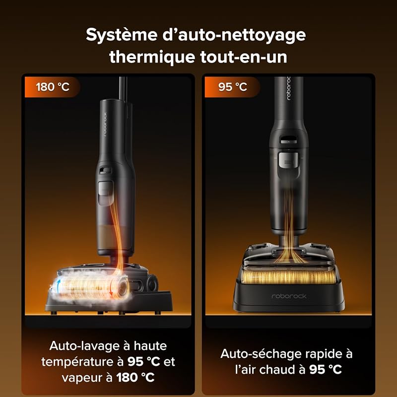 F25 Steam Set Nettoyeur Vapeur sans Fil, Aspirateur Laveur