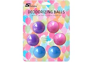 Sufuny Sneaker Deodorizer Balls, Shoe Deodorant Balls for Sneakers,Gym Bags and Lockers Odor Eliminators Ball 6 Pack