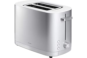 ZWILLING Enfinigy Toaster 2 Slice with Extra Wide 1.5" Slots for Bagels, 7 Toast Settings, Even Toasting, Reheat, Cancel, Def