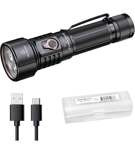 fenix c7 work flashlight Custom Engraved OD Green free use by attaching the flashlight to a metal surface Fenix C7 rechargeable flashlight, 3000