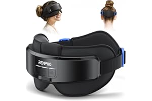 RENPHO Eyeris Masc Heated Head& Eye Mask, Headache Mask for Forehead, Back of Head and Temple, Electric Head&Eye Care Device 