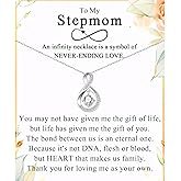 Infinity Necklace - Gifts for Mom, Grandma, Aunt, Sister, Daughter, Mother-in-Law, Boyfriend's Mom - Christmas, Birthday, Mothers Day, Valentines Day, Graduation Present