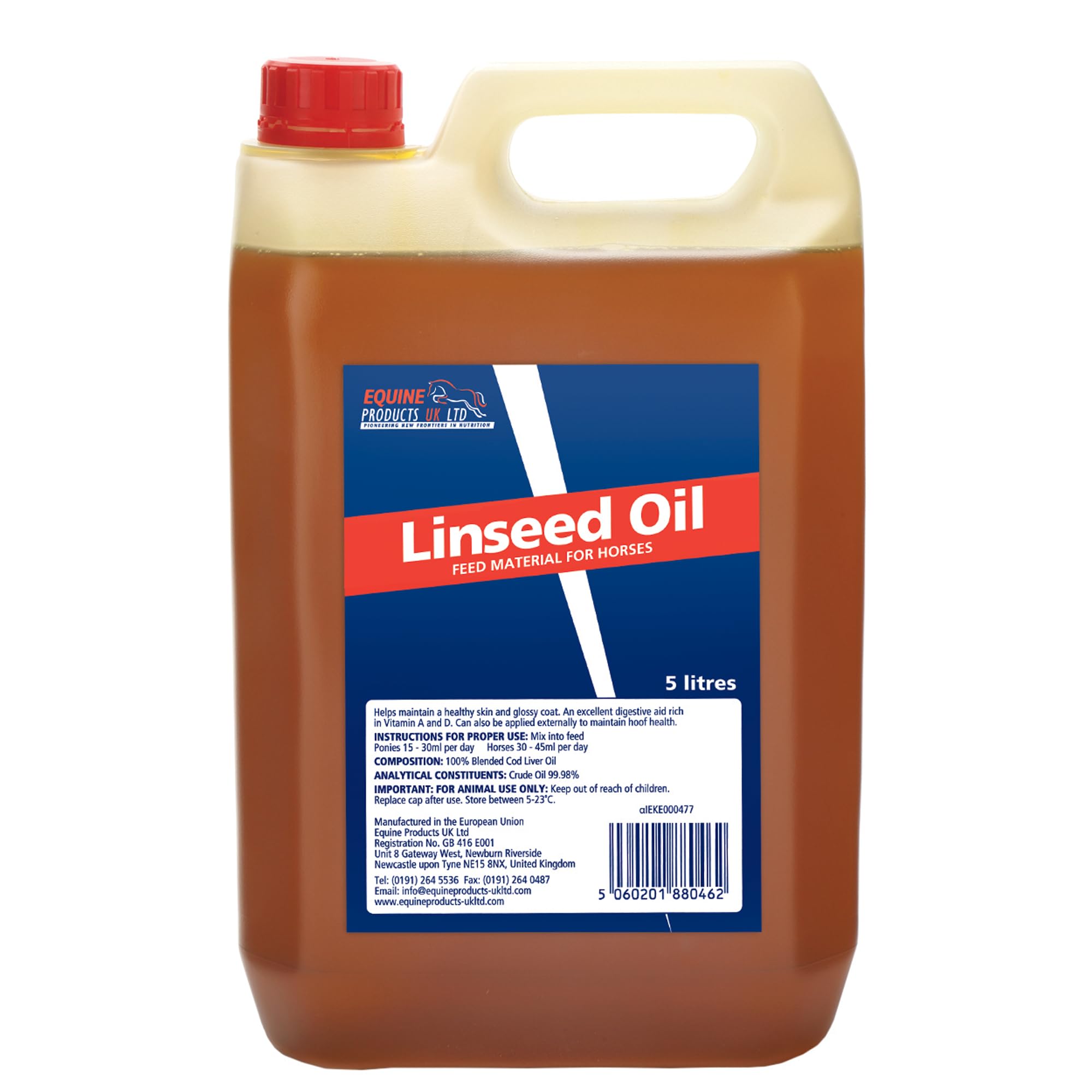 Equine Products Linseed Oil, 5 Litre