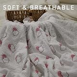 Soarwg Kids Muslin Swaddle Blanket Pack of 3 95 x 100 cm Unisex view 4