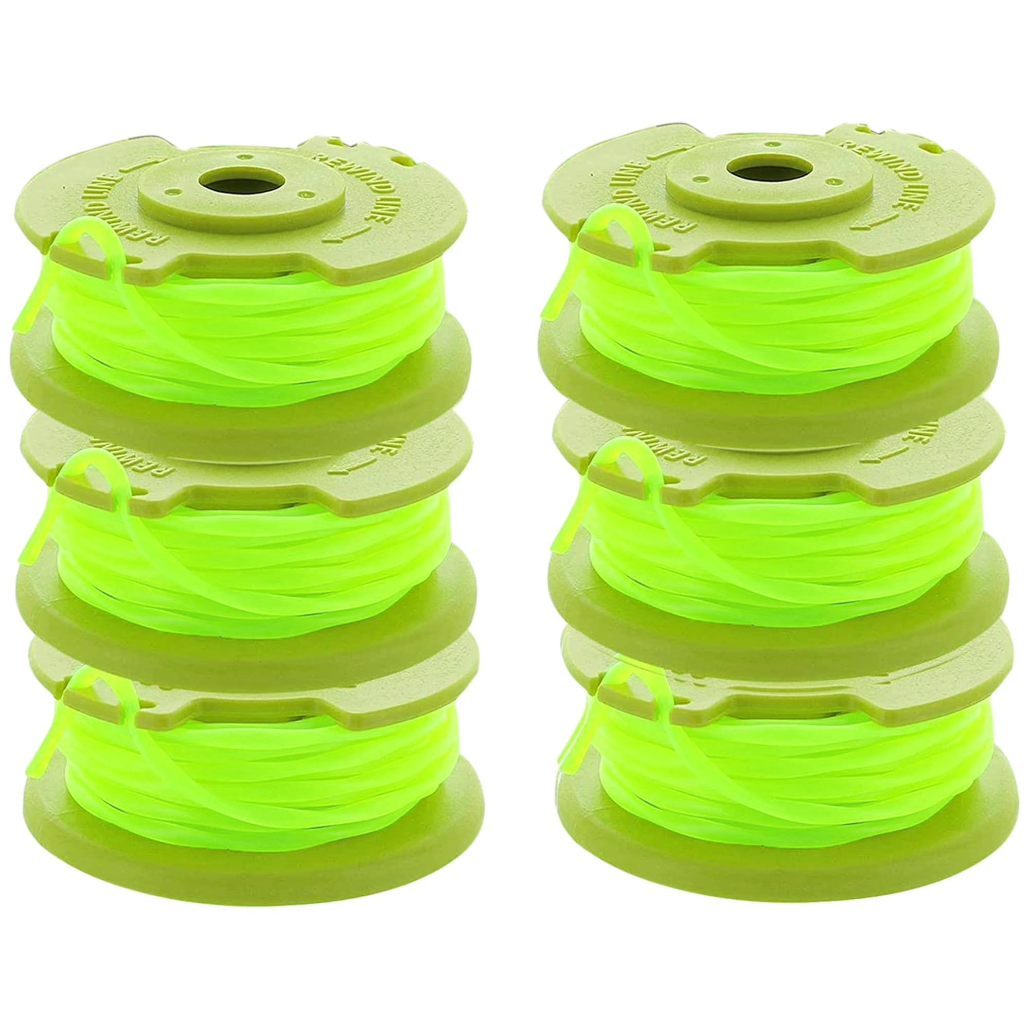 Photo 1 of Wacker String Spool Replacement Compatible with Ryobi One Plus+ AC80RL3 18V, 24V, and 40V Cordless Trimmers, 6 Pack String Trimmer Line .080 Inch Weed Eater String Twisted Line