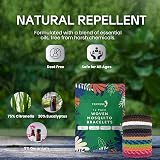 TANNESS 12 Pack Mosquito Repellent Bracelet DEET-Free Kids Adults view 2