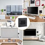 ADERTOS 3 Pack Brush Wall Plate Cable Passthrough Black Wall Plate view 7