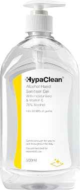 Safety First Aid HypaClean Alcohol Hand Gel 500 ml Pump Bottle