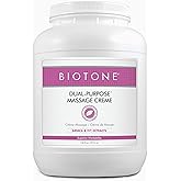 BIOTONE Dual-Purpose Massage Crème with Arnica and Ivy Extracts, Pure Ingredients, Effortless Glide, Luxurious Feel, More Workability, Less Reapplications
