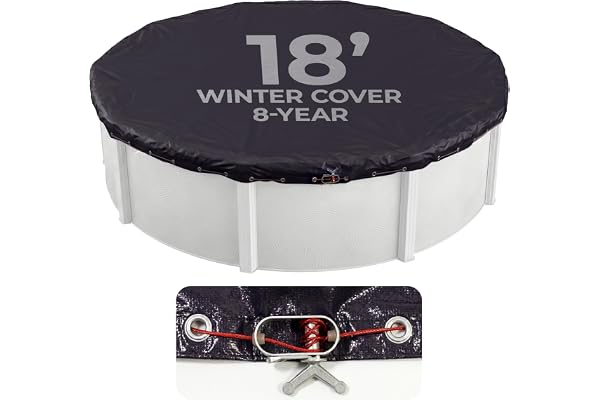 Blue Wave BWC704 Bronze 8-Year 18-ft Round Above Ground Pool Winter Cover