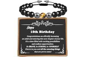 Sereney 9 10 11 12 13 15 16 18 21 30 40 50 60 Year Old Birthday Gifts for Him Boys, Handmade Triple Protection Bracelets as Adjustable National Boyfriend Day Bracelets for Boys Son Grandson Dad Man