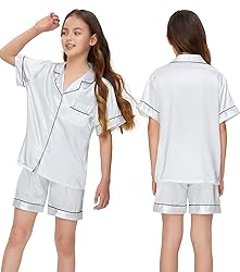 ALHAVONE Kids Girl Pajama Set with Headband