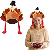 EVKILKJS Thanksgiving Day Turkeys Hats Plush Thanksgiving Costume Novelty Hats for Halloween Thanksgiving Day Cosplay Dress Up Party Decorations Accessories