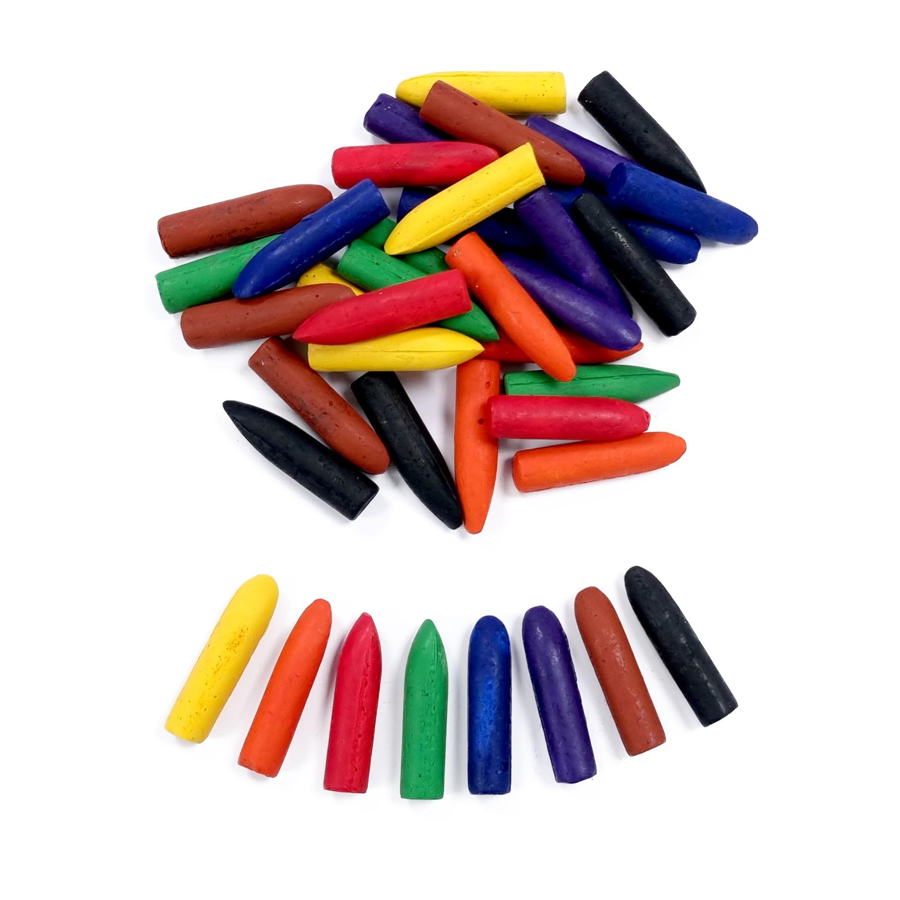 Major Brushes Assorted Chubby Wax Crayons - Pack of 40