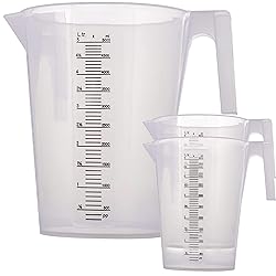 TCP Global 3 Liter (3000ml) Plastic Graduated