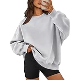 ATHMILE Oversized Sweatshirt for Women Crewneck Fleece Long Sleeve Pullover Hoodies Tops Fall Fashion Outfits Clothes 2025