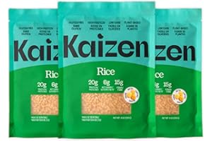 Kaizen Low Carb Keto Rice - Gluten-Free, High Protein (20g), Keto Friendly, Plant Based, Made with High Fiber Lupin Flour - 8