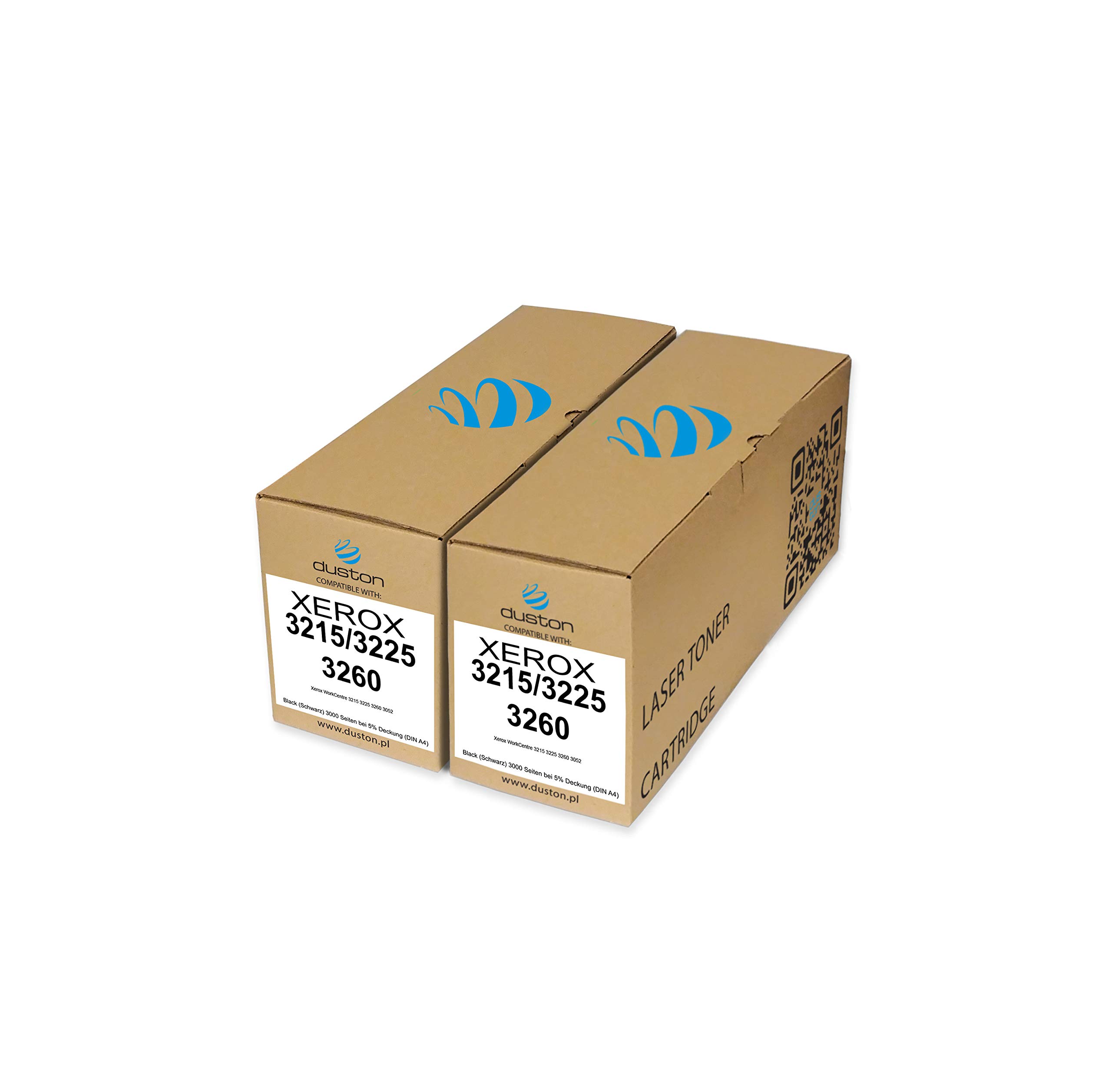 duston 2x 3215/3225/3260, 106R02778 Regenerated black toner cartridge, compatible with Xerox WorkCentre 3215 3225 3260 3052