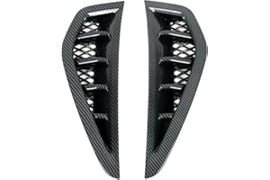 Autophoton for Dodge Ram 1500 TRX 2021-2023 Carbon Fiber Black Side Door Air Vent Fender Cover Trim 2pcs Car Accessories