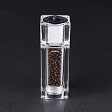 Cole & Mason Cube Clear Salt Shaker and Pepper Mill Duo view 3