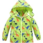 HZXVic Toddler Boys Raincoat Waterproof,Lightweight Kids Rain Poncho Jacket Windbreaker Outwear Coat
