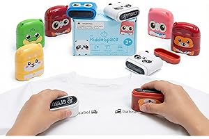 KiddoSpace Name Stamp for Clothing Kids Waterproof - Kiddostamp™ for Labeling Child Belongings - Personalised Clothing Stamps