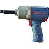 Ingersoll Rand 2235TIMAX-2 1/2" Air Impact Wrench, 2" Ext Anvil, 1350 ft-lb Torque, Titanium Hammercase, Friction Ring Retainer, Pistol