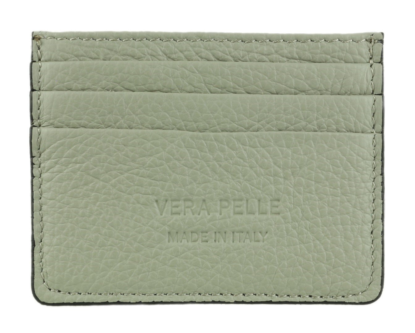 Girly Handbags Womens Plain Genuine Leather Card Holder - Light Grey