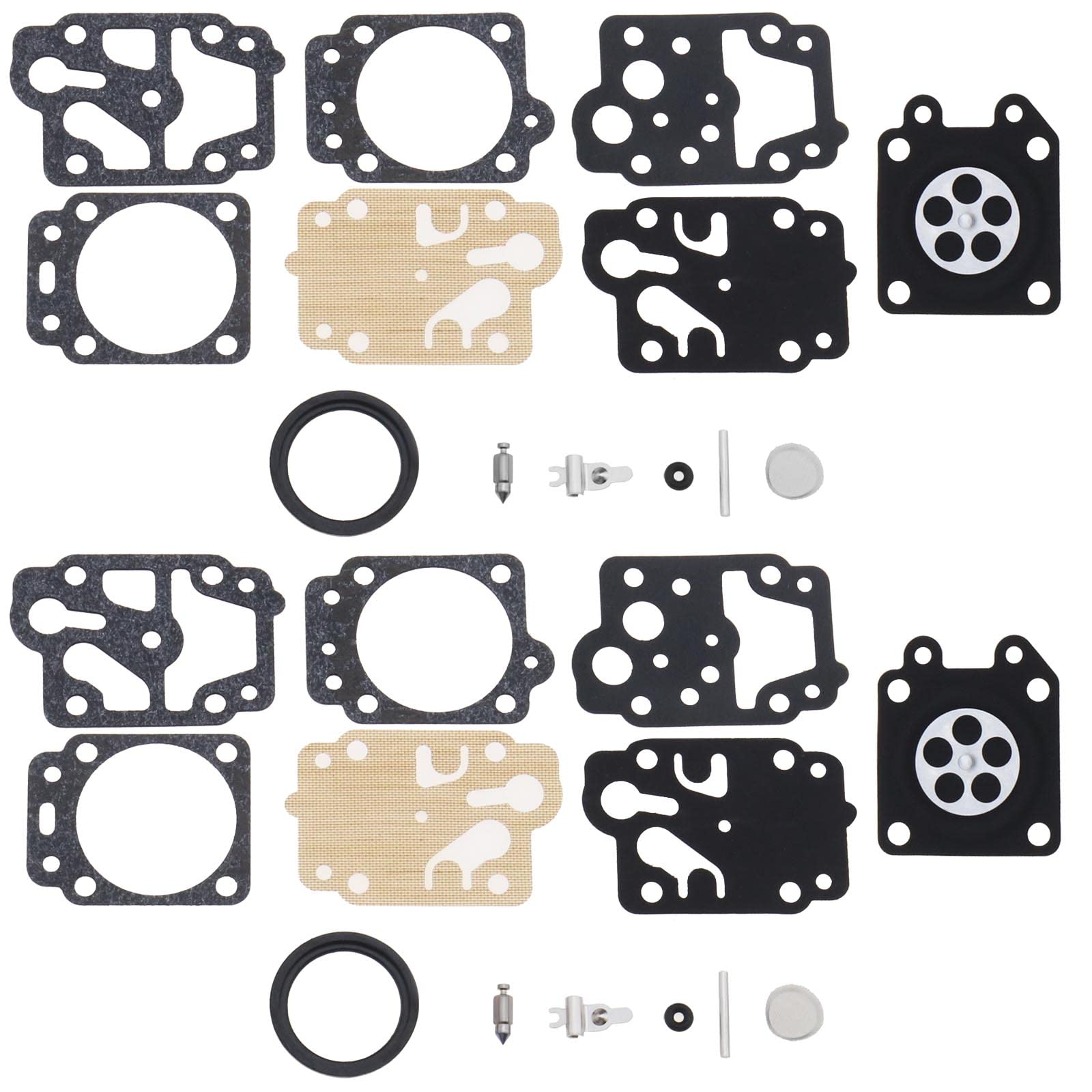 eMagTech 2 Sets Carburettor Diaphragm Repair Kit Compatible with Walbro WYJ Series Compatible with Honda GX25 GX35 HHB25 HHH25 Chainsaw Replaces K20-WYJ