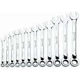 Williams MWS-12RC 12-Piece Metric Reversible Ratcheting Combination Wrench Set