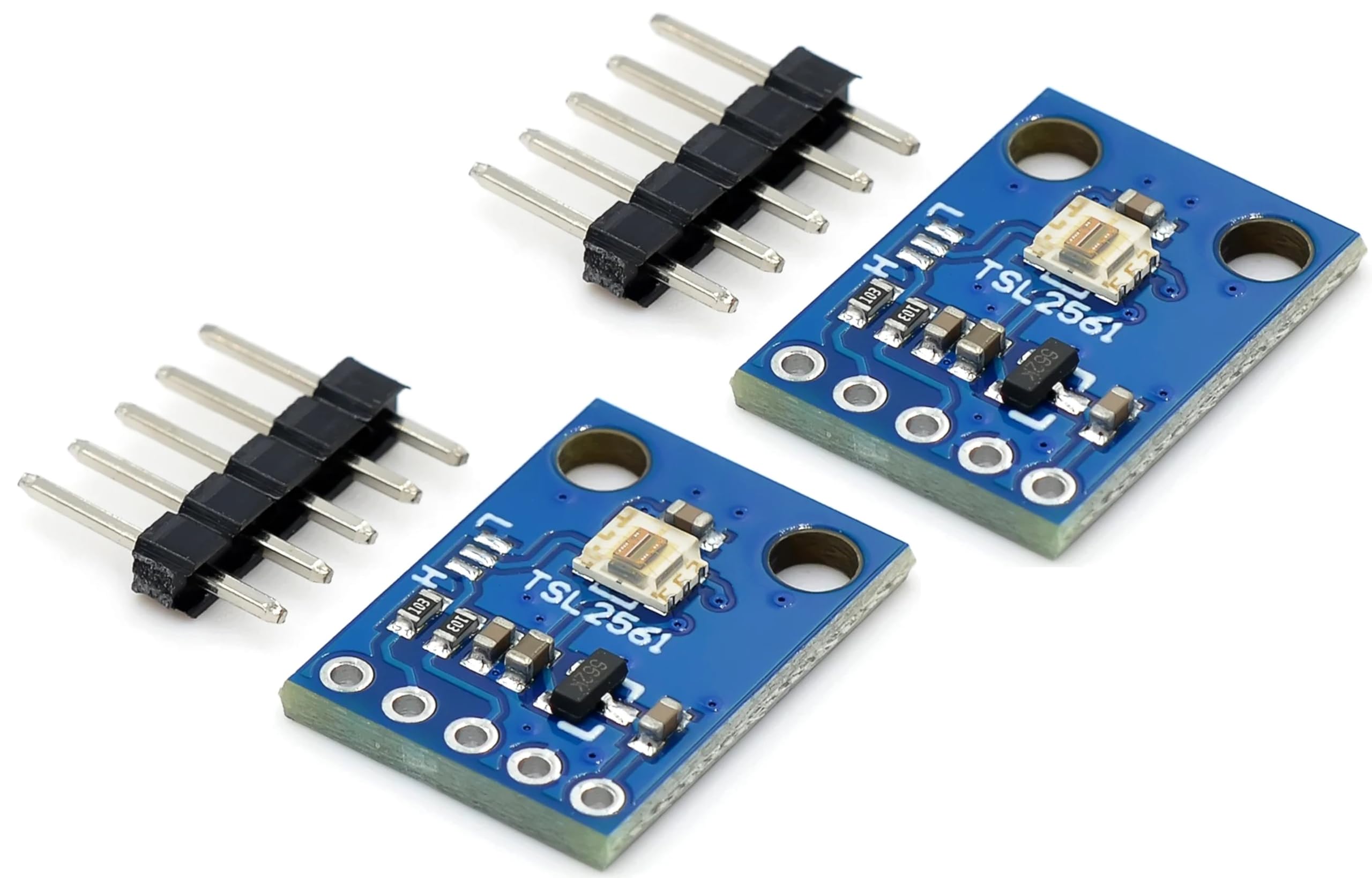 TECNOIOT 2pcs GY-2561 TSL2561 Brightness Sensor Breakout Infrared Light Sensor Module