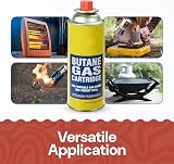 MASTER BRAND Butane Gas Bottles Canisters Pack 28 Camping Heater Cooker BBQ view 5