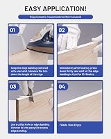 FAKILO Melamine Edge Banding White 16mm x 8m Pre Glued Easy Iron On view 5