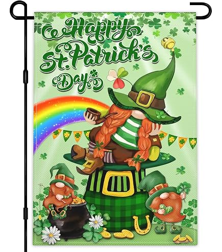 Shamrock in irish flag color for saint patrick day