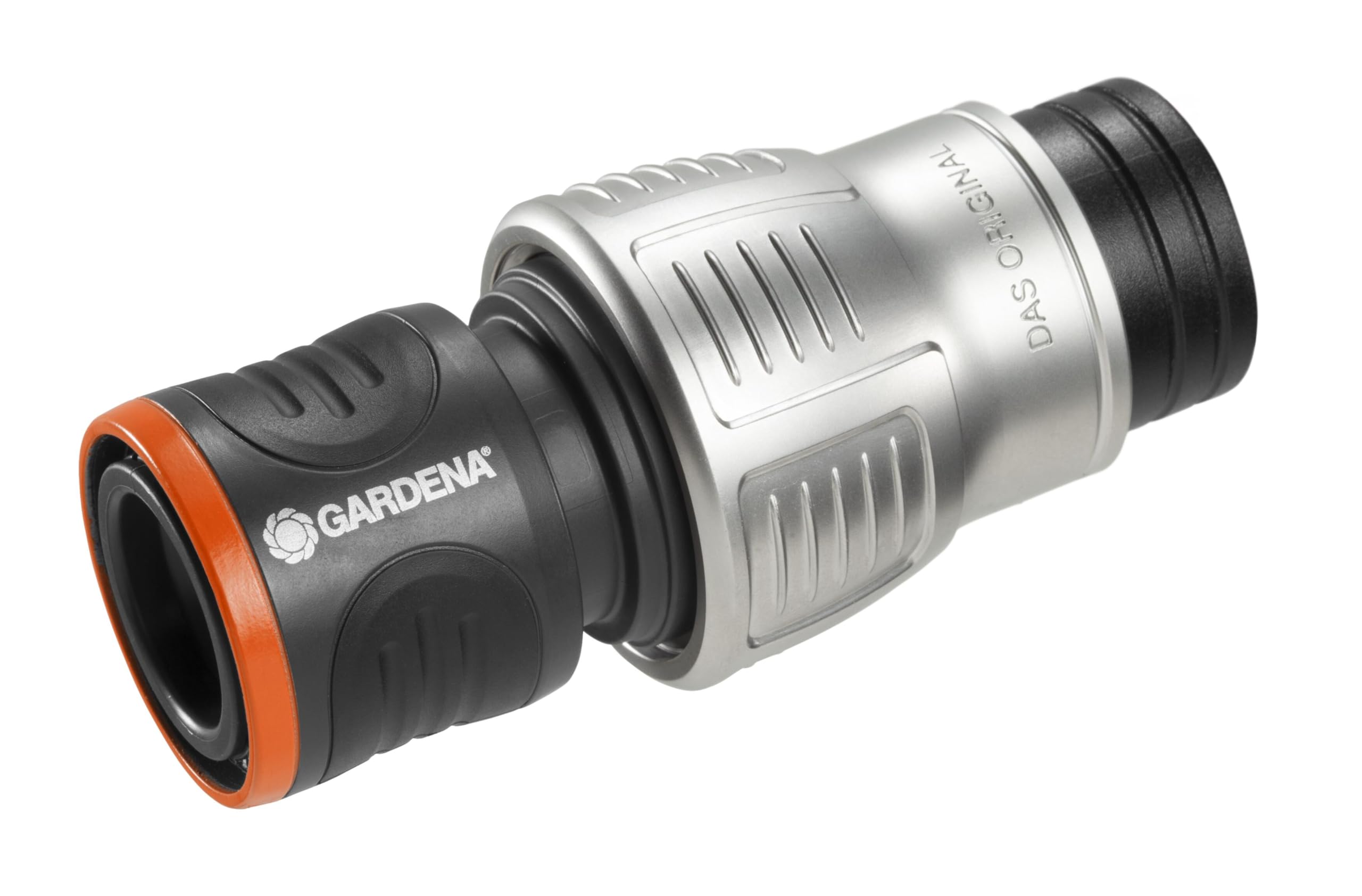 Gardena Premium Waterstop 19 mm (3/4 inch): AquaStop, Faster Device Change, Kink Protection, high Hose Holding Force, Frost-Proof, Packed (18254-20)
