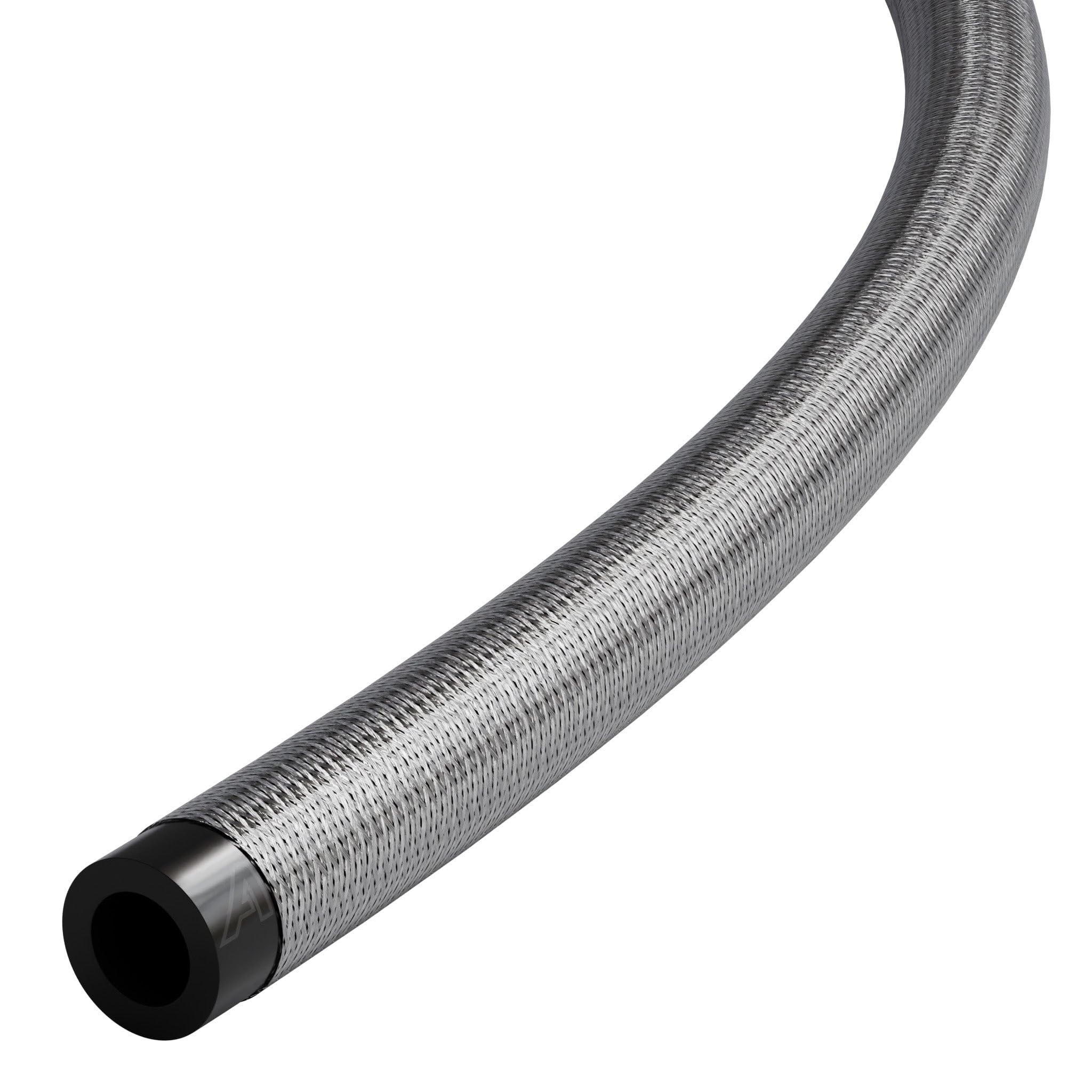 10mm (3/8 Inch) Stainless Steel Overbraided Rubber Fuel Oil Water Coolant Radiator Braided Hose 4 Metre Silver