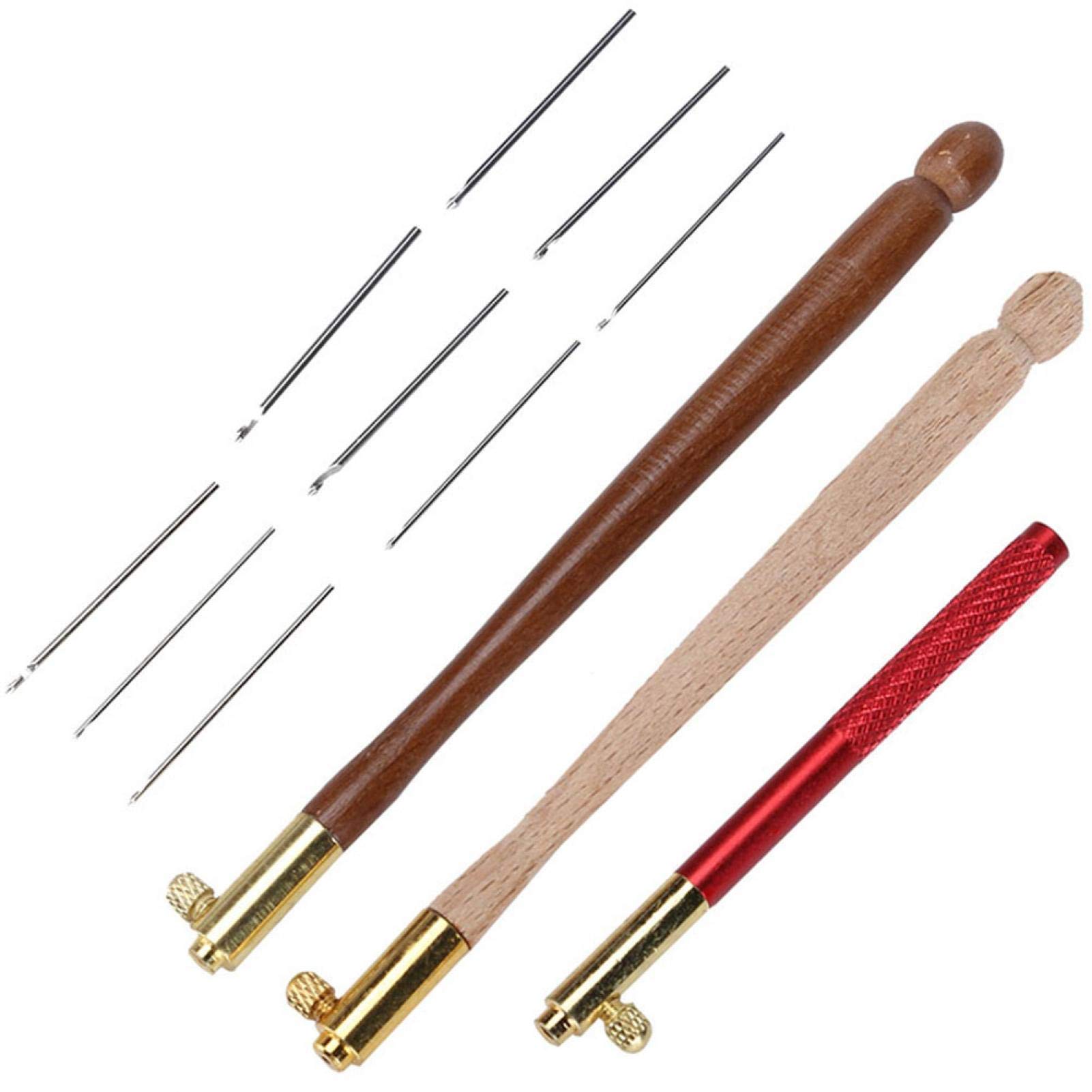 Tambour Hook Embroidery Needle,Crochet Needle, Hook Punch Embroidery, Beading Needle Tools Cross Crochet Tool for Women Craftsman Beginners