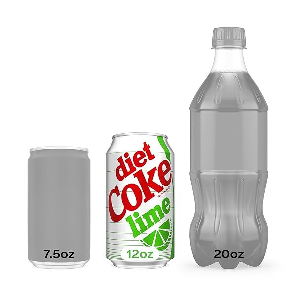 DIET COKE LIME SODA SOFT DRINK FRIDGE PACK CANS, 12 FL OZ, 12 PACK
