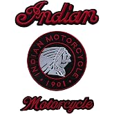 Agile Dragon Red Indian Biker 3pcs Set Embroidered Patch to Iron-on/Sew-on for Jacket/Vest Motorcycle