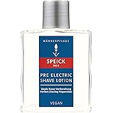 Speick Men Pre Electric Shave Lotion with Relaxing Lavender Oil and a Blend of Essential Oils, Natural Vegan Skin Care, 3.4 Fluid Ounces