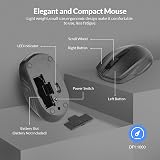 Rii RK200 Wireless Keyboard and Mouse Set 104 Keys UK Layout White view 6