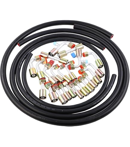 Wisepick Lot De 6 Raccords De Climatisation – #6 #8 #10 – Femelle 45° Beadlock – Pour Tuyau Réduit