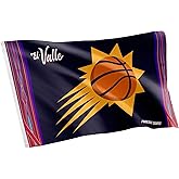 Desert Cactus Phoenix Suns Flag NBA 100% Polyester Indoor Outdoor 3x5 feet National Basketball Association Team Flags (Flag City Edition 2023 B)