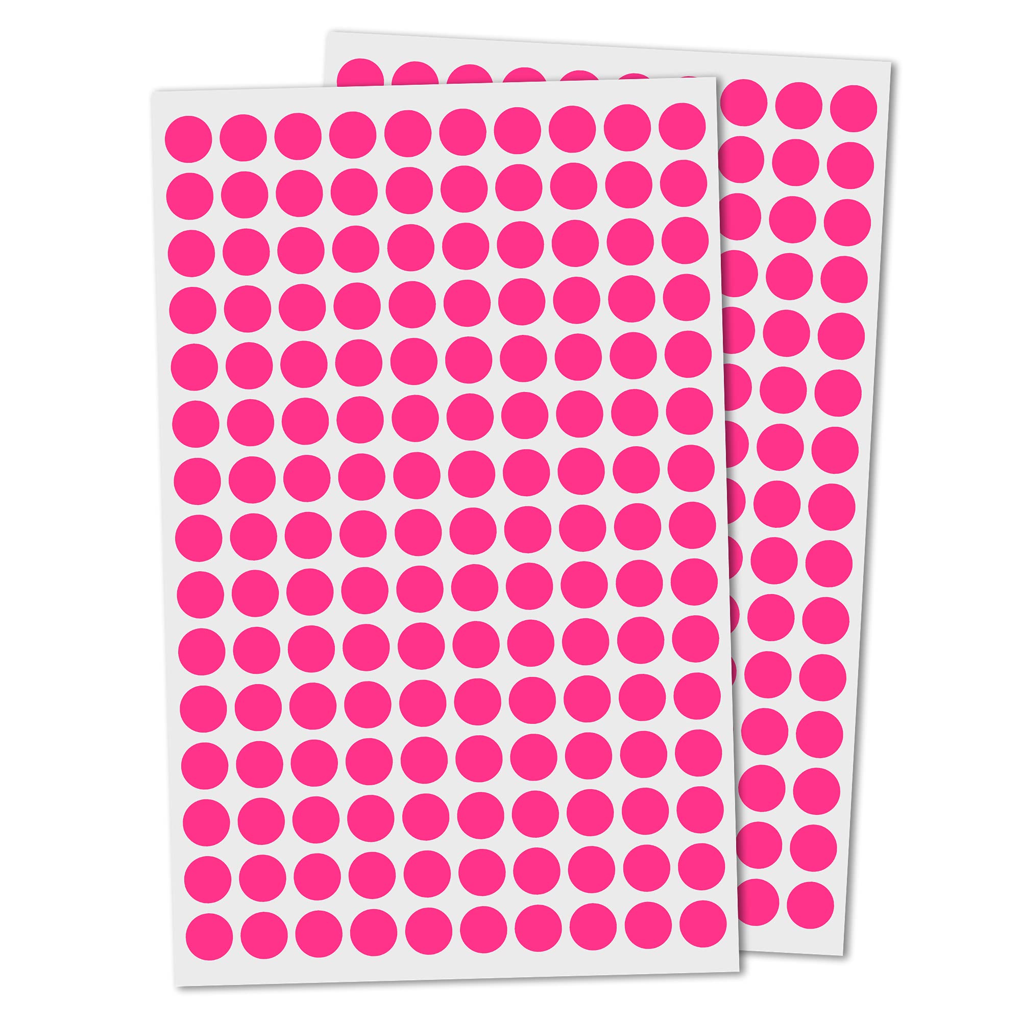 3,000 Pack, 10mm Round Dot Stickers Sticky Labels - Pink