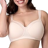 Playtex Women's Wireless Balconette Bra, Full-Coverage Bras for Women, Support, Moisture Wicking (Plus