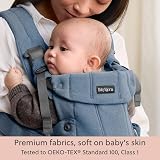 BabyBjörn Harmony Baby Carrier, Woven Mélange Blue - Ergonomic Baby Carrier view 7