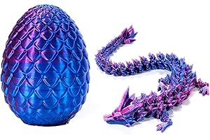 Œuf de Pâques en forme de dragon imprimé 3D, œuf de Pâques avec dragon à l'intérieur, jouet de bureau, cadeau de Pâques, pani