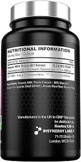 Insynergy Labs Milk Thistle 20,000mg 80% Silymarin Organic 60 Tabs view 7