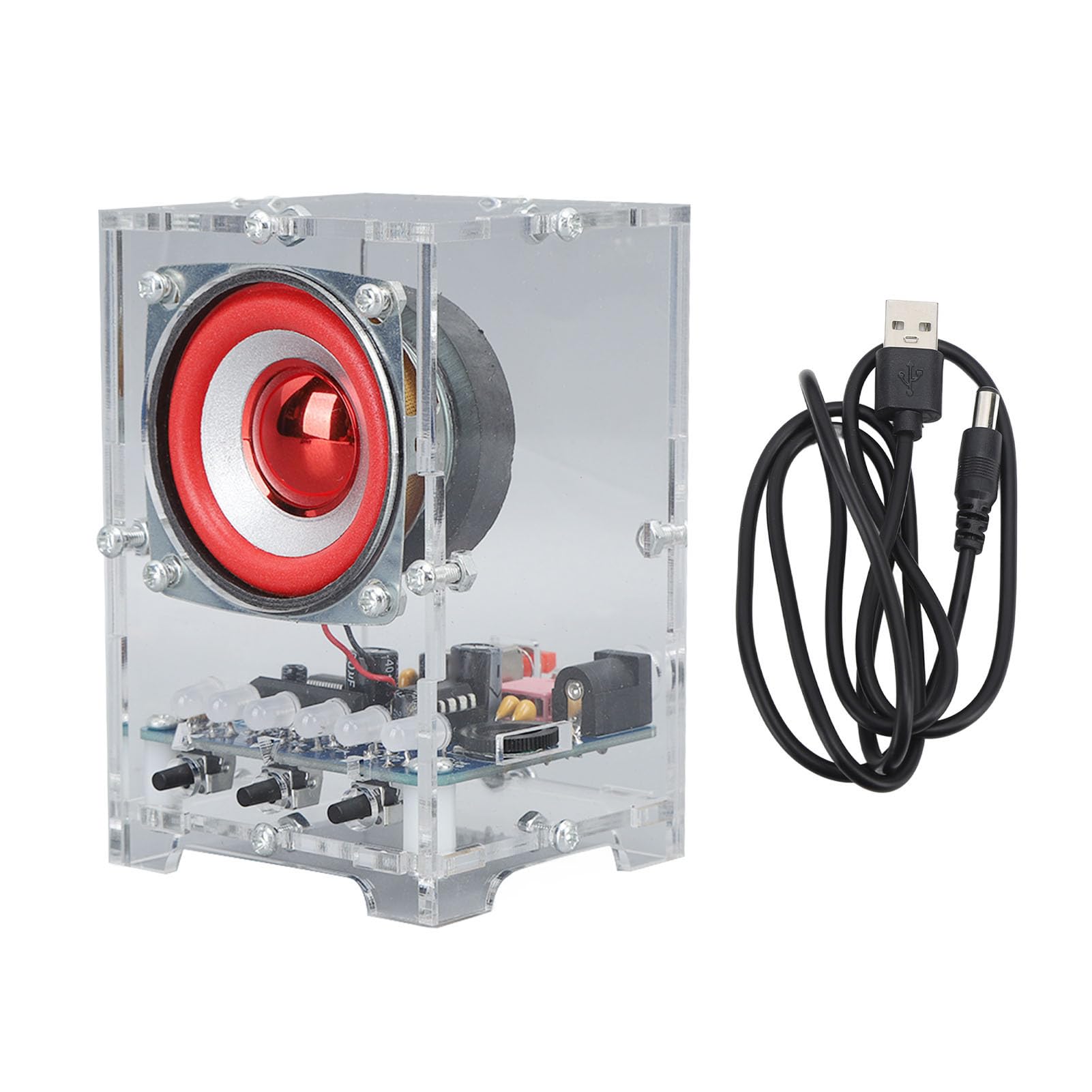 DIY Bluetooth Speaker Kit Soldering Projects Mini Electronic Amplifier Sound Home Stereo Project Kit for Tilt Soldering Science Practice School Education (Finished Product)