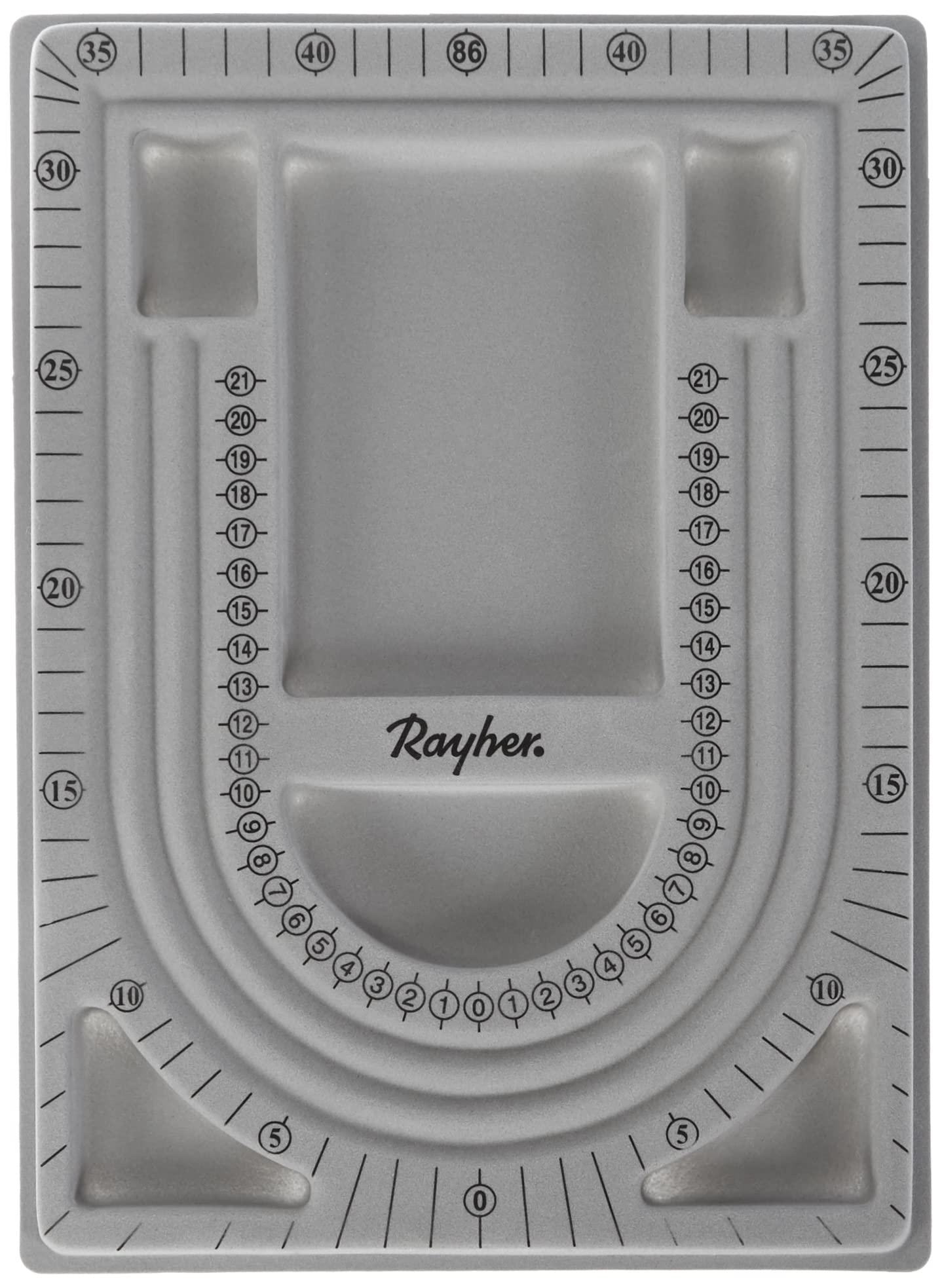 Rayher Bead Design Board with Cover for Jewellery Making, Beading Board for Necklace and Bracelet, 23 x 33 cm, 8902900